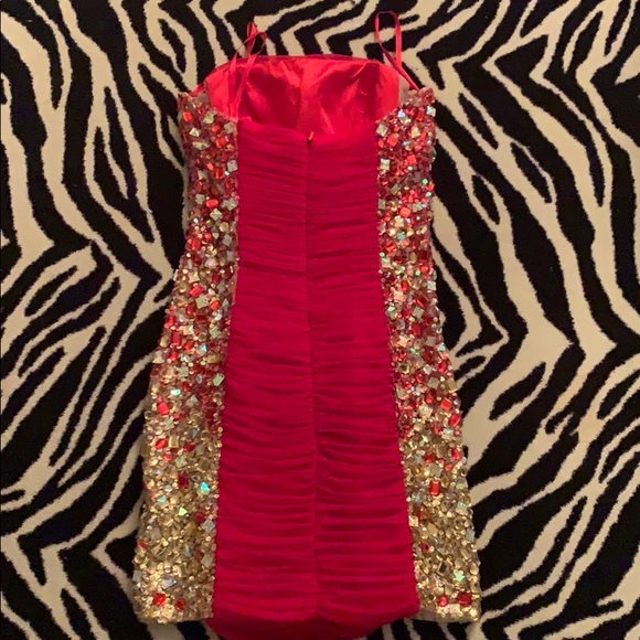 Little Red Party Dress - Picture 2 of 3